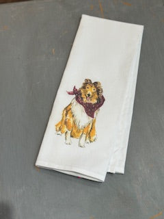 A&M Collie Tea Towel