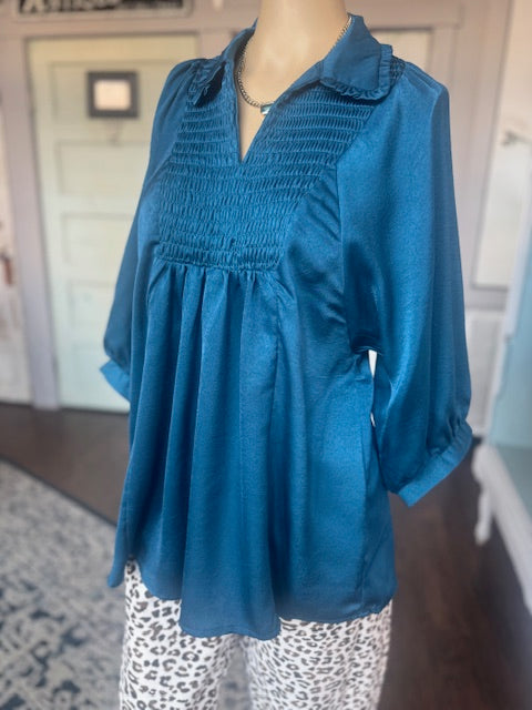 Moonlit Teal Top