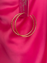 2 1/2 in. Gold Hoops