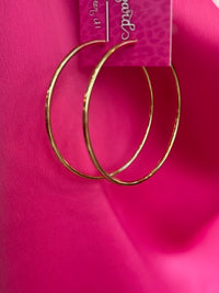 2 1/2 in. Gold Hoops