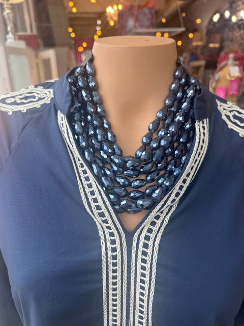 Magnetic Six Layer Necklace