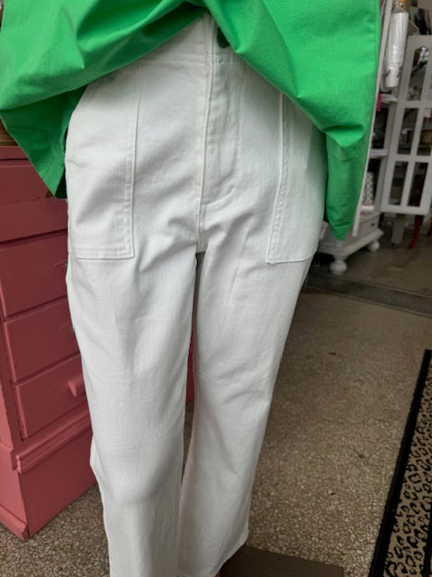 The Candi White Denim Pants