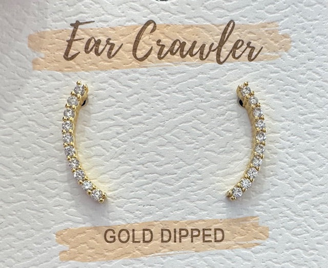 The Lia Earrings - ear crawler