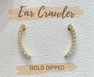 The Lia Earrings - ear crawler
