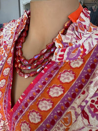 The Jessica Dress-Pink/Orange Floral