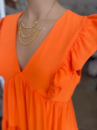 Sunday Brunch Dress - Orange