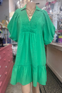 The Baylee Dress- Green Apple