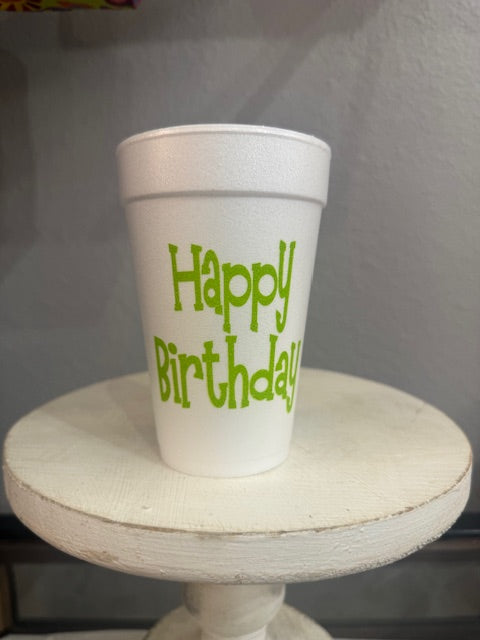 Fun Styrofoam Cups