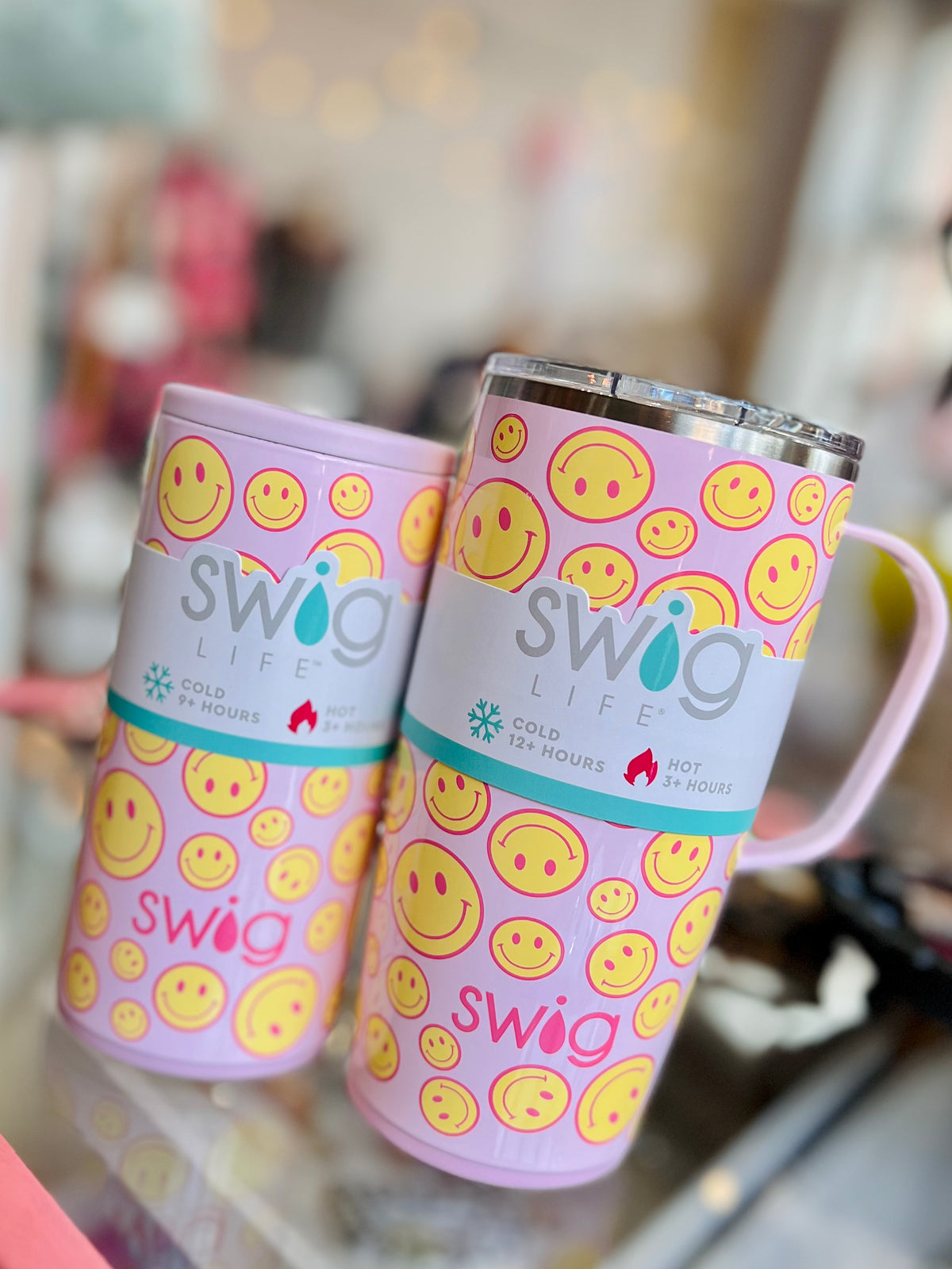 SWIG - Smiley Face Skinny Can Cooler
