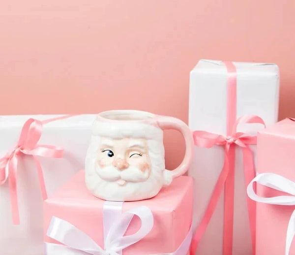 Sweet Grace Holiday Santa Mug Candle