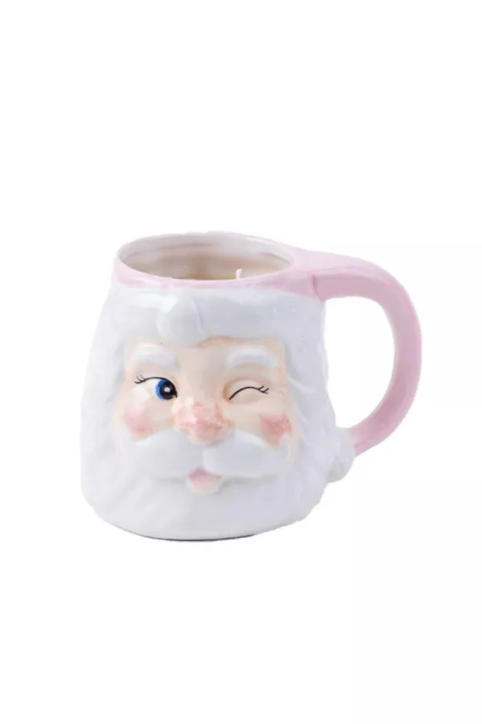 Sweet Grace Holiday Santa Mug Candle