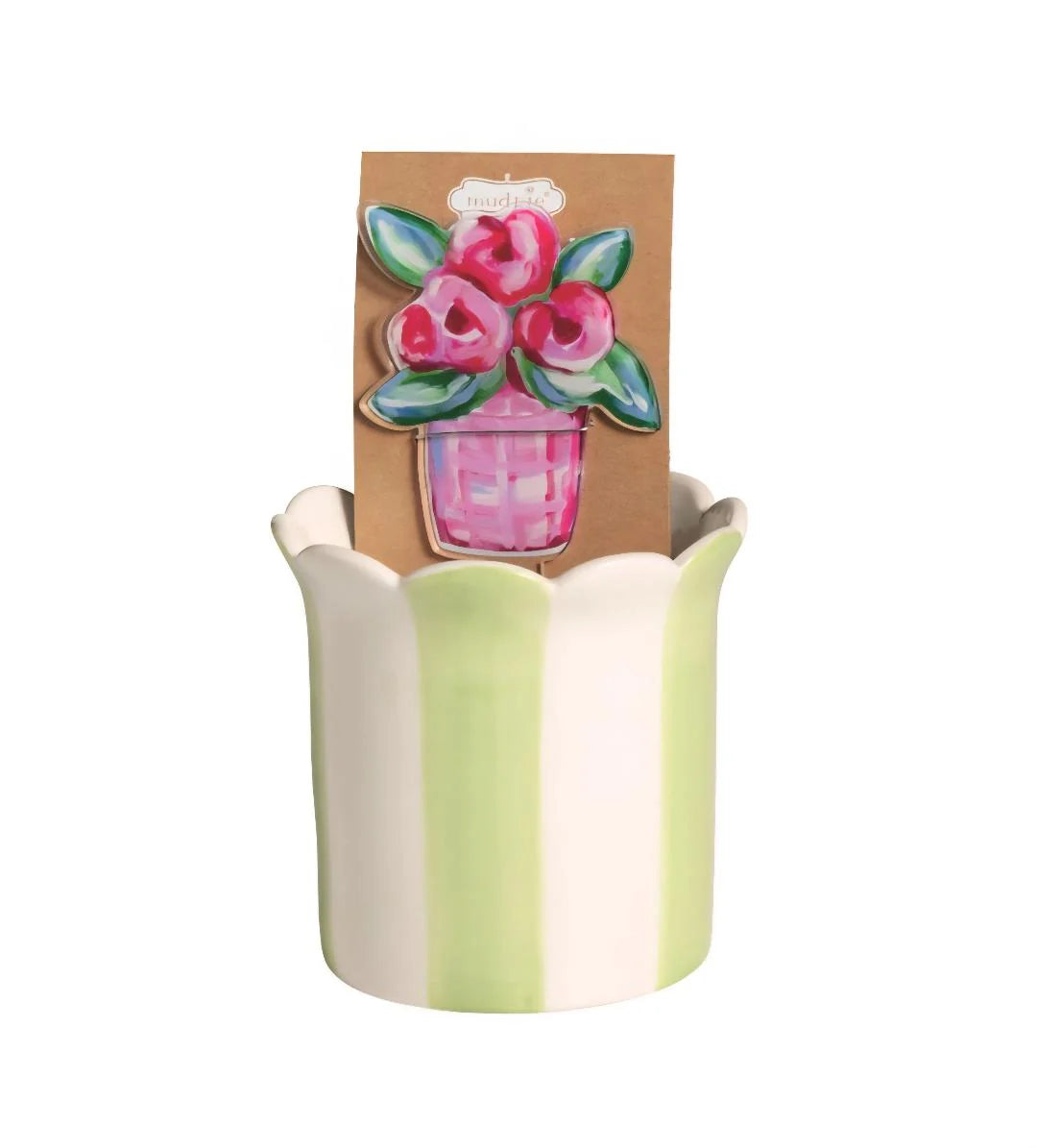 Flower Pot with Plant Stake