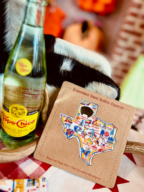 Texas-Enameled Steel Bottle Opener