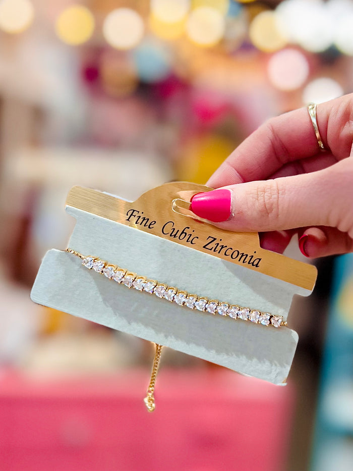 Get Ready - Fine Cubric Zirconia Adjustable Bracelet
