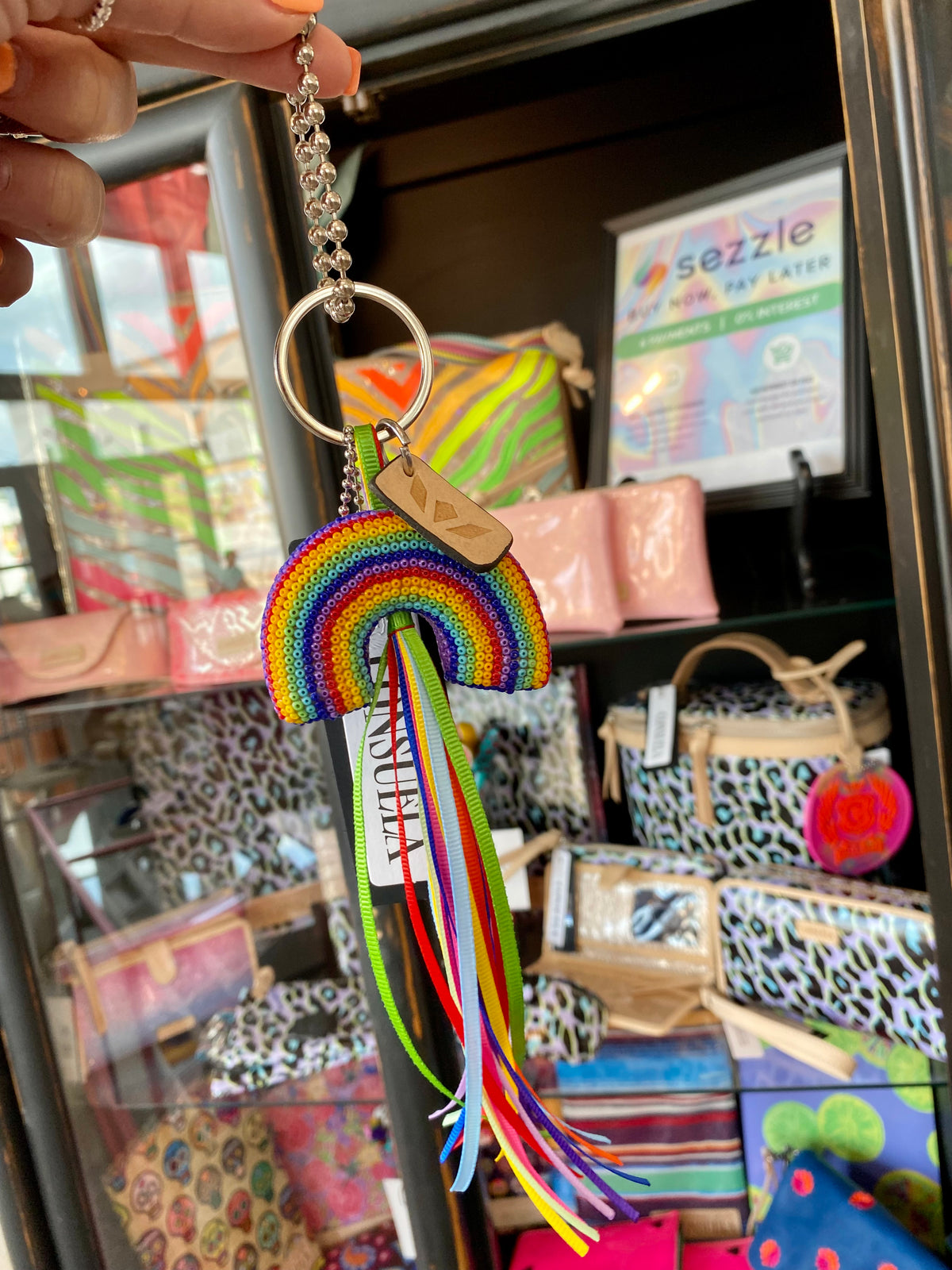 Consuela- Rainbow Keychain