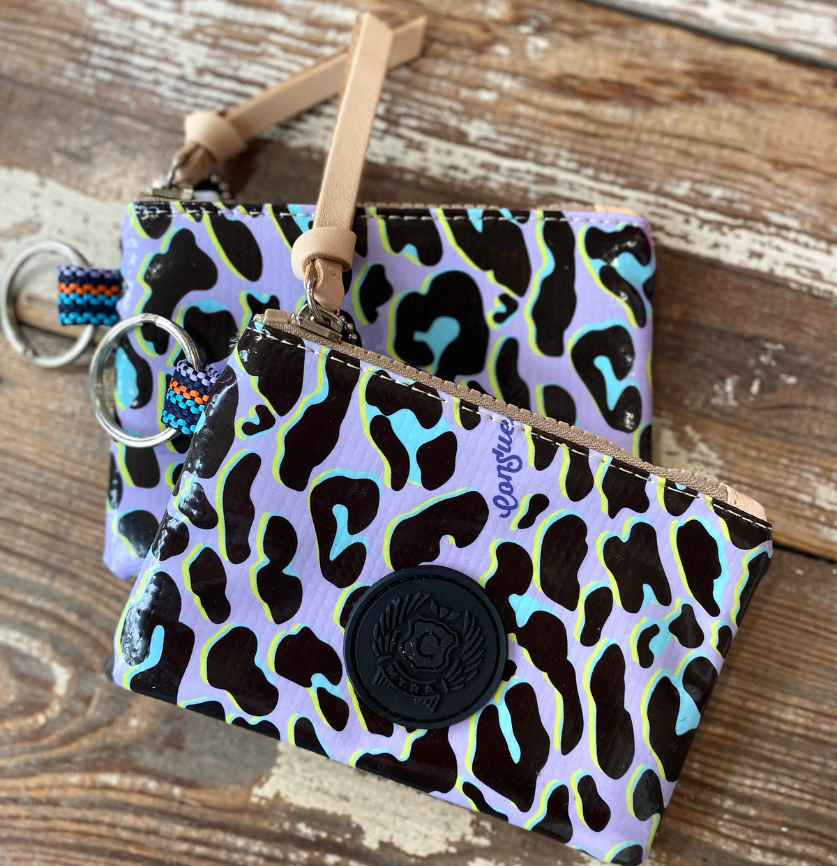 CONSUELA - Lavender Leopard Keychain