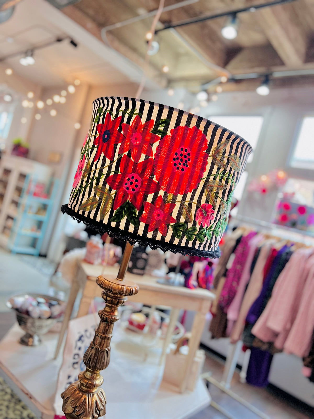 Embroidered Lamp Shades