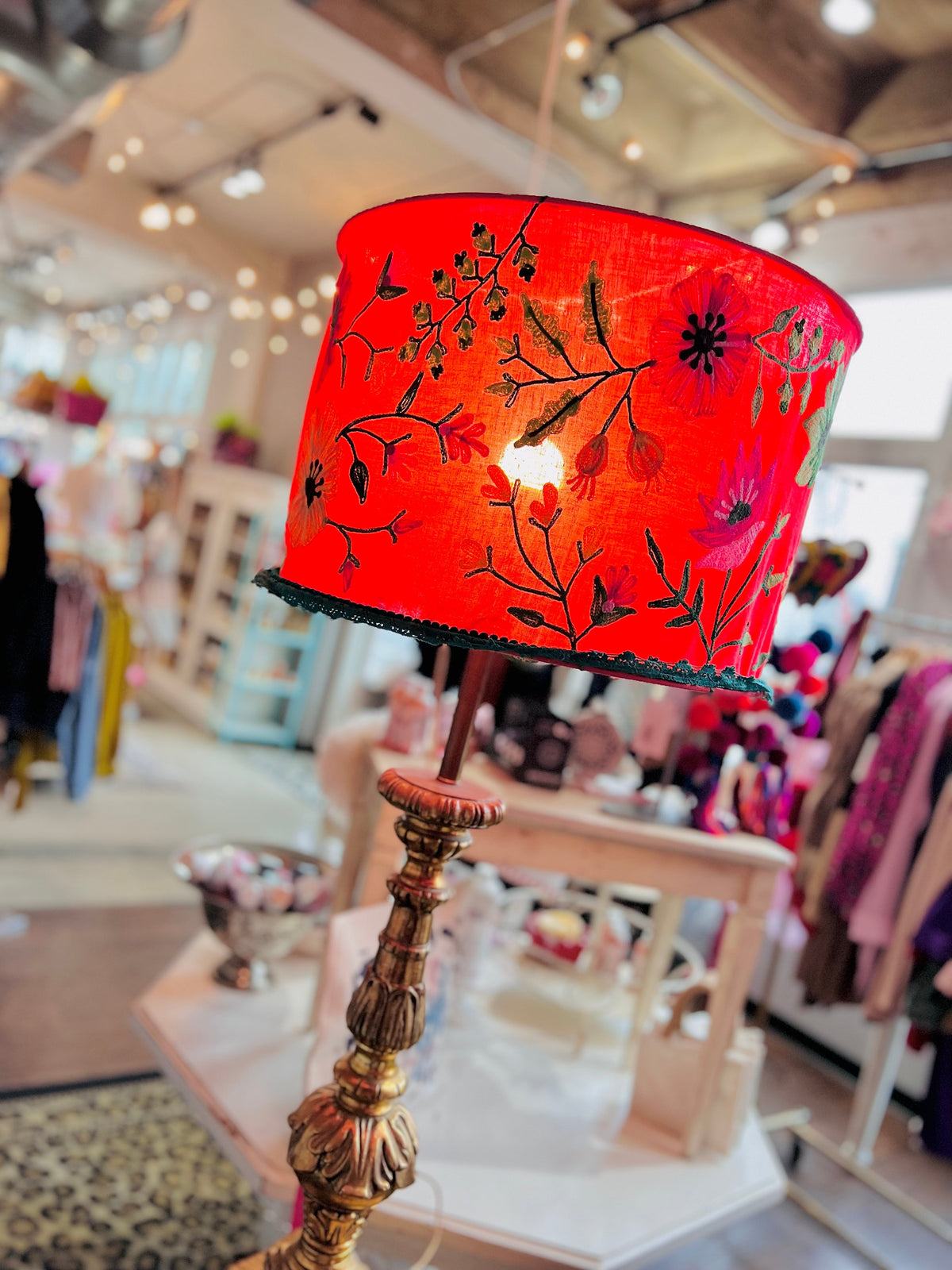 Embroidered Lamp Shades