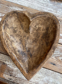 Wooden Heart Bowl