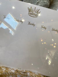 Weekly Planner with Crown